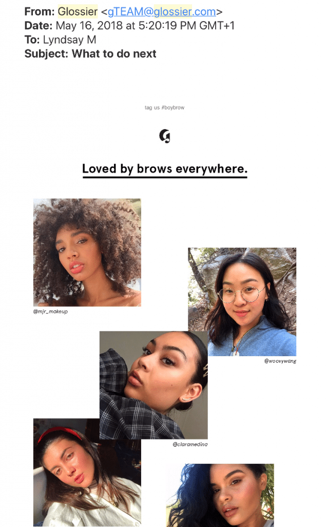 glossier email