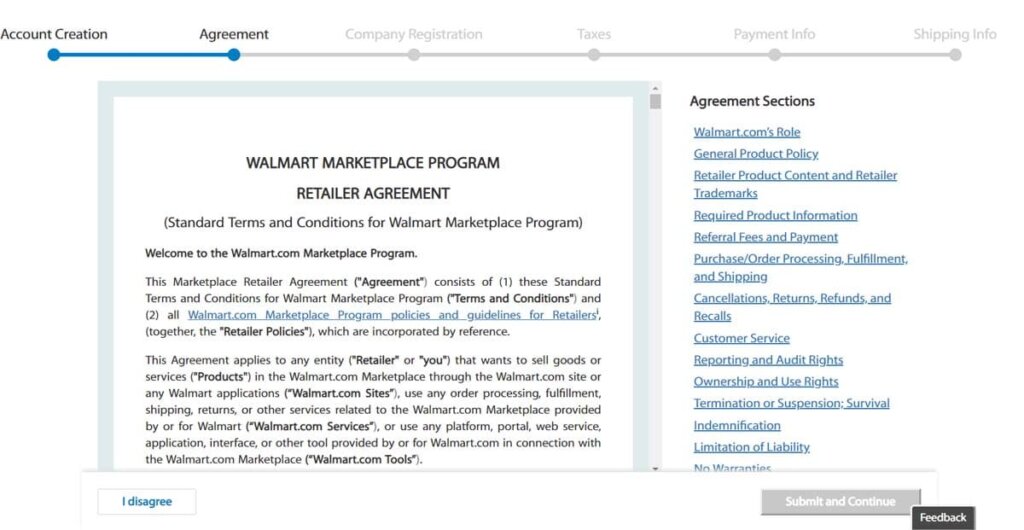 Walmart Marketplace Program Retailer Agreement