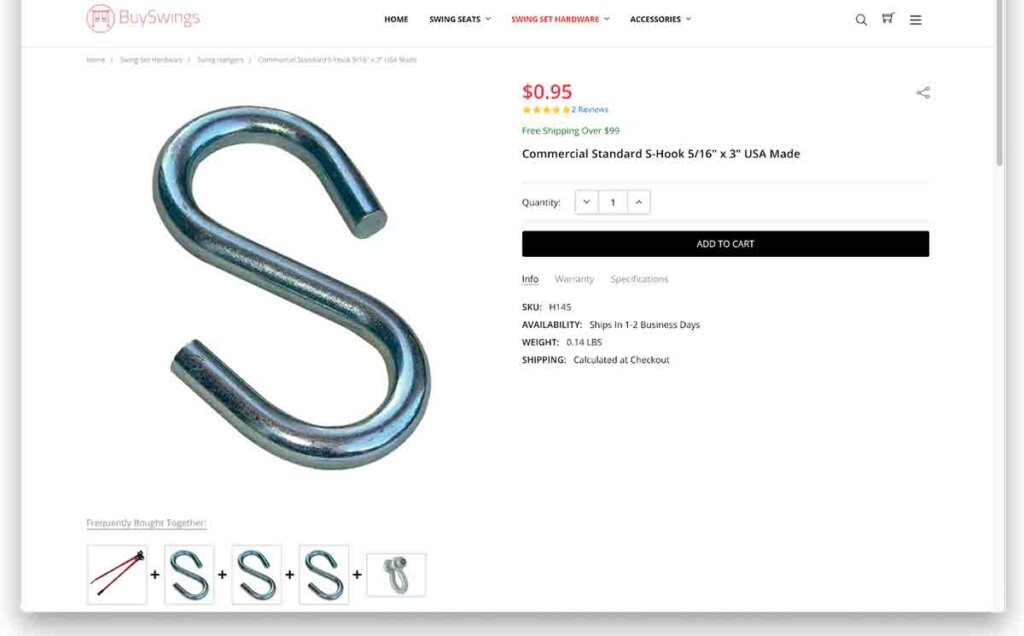 B2B eCommerce product page