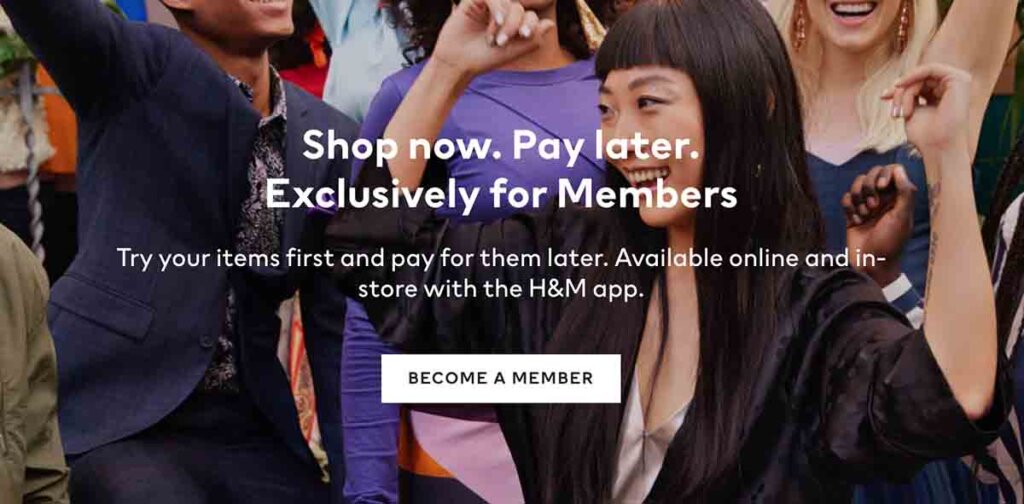 H&M perks for customer loyalty program members