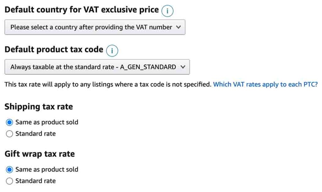 Amazon tax information