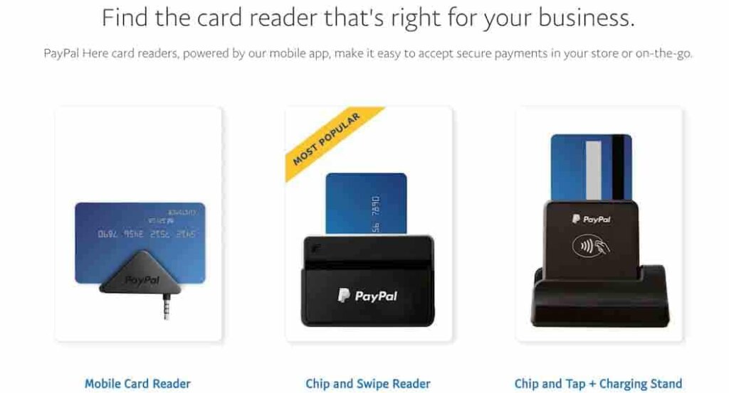 PayPal card readers