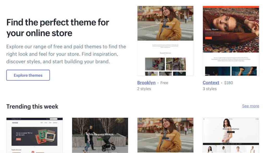 Shopify themes