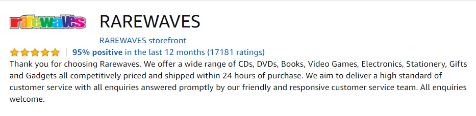 Amazon seller feedback