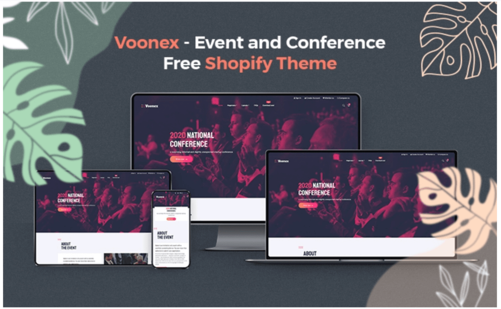 Thème Shopify gratuit Voonex