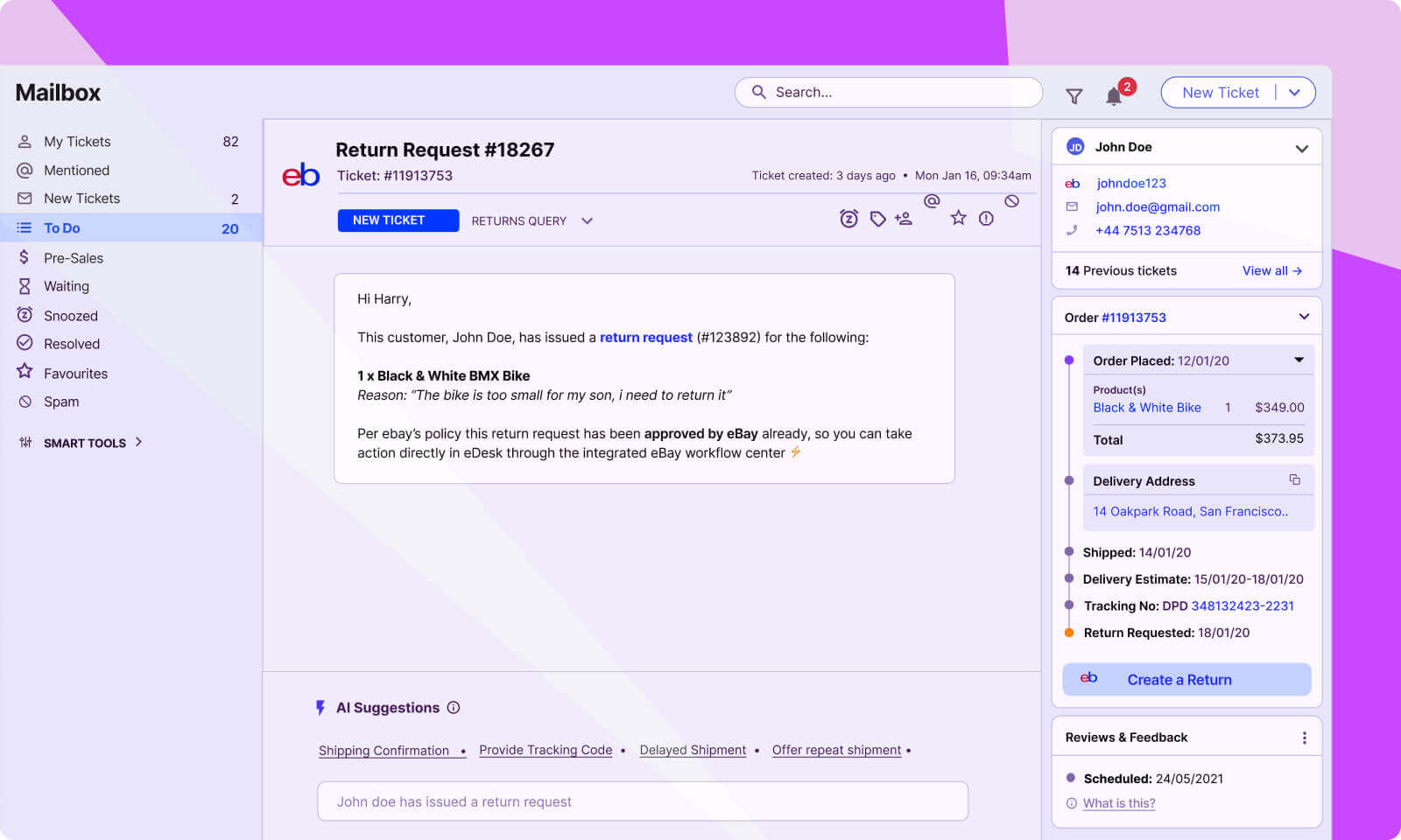 Streamline eCommerce with Proven Returns Management