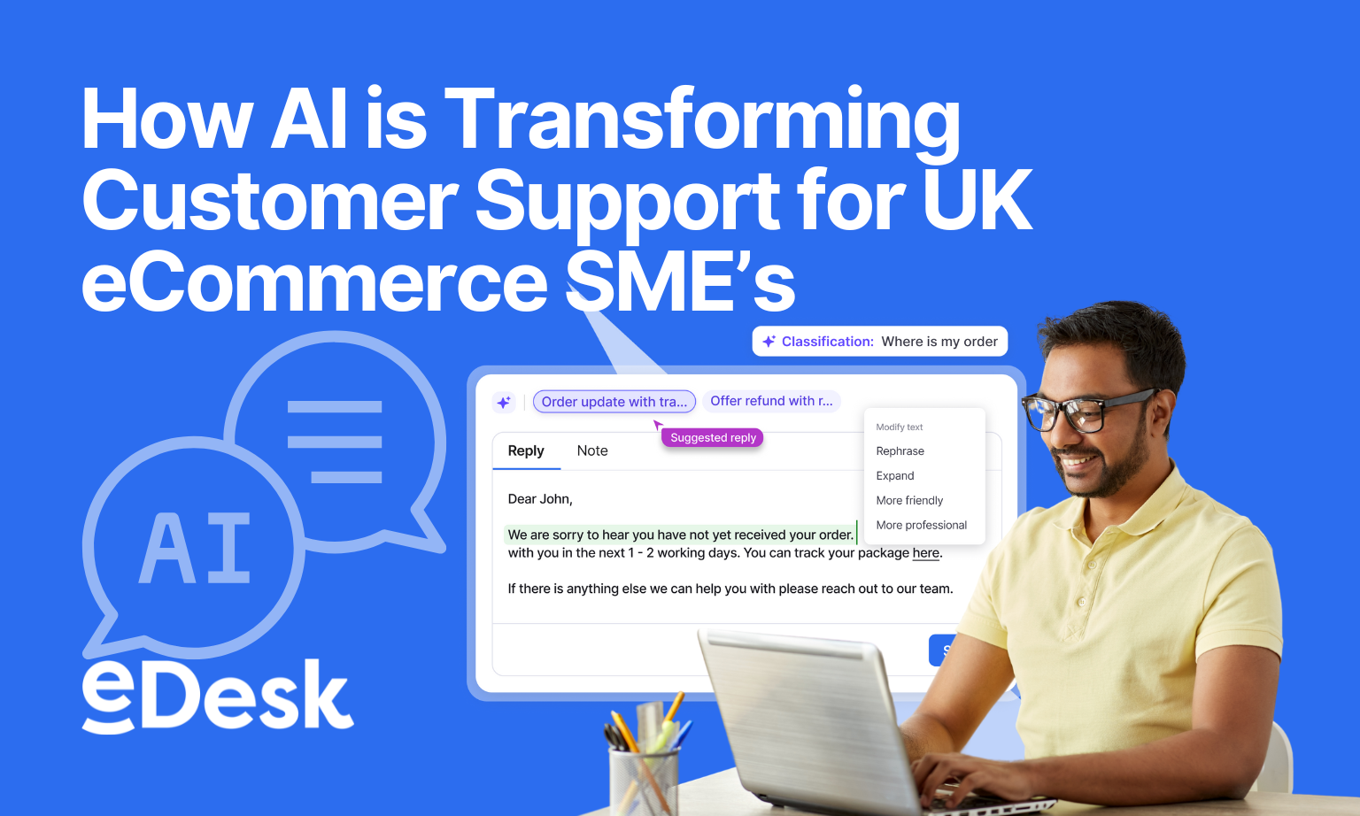 how is AI transforming customer support for UK eCommerce SME's