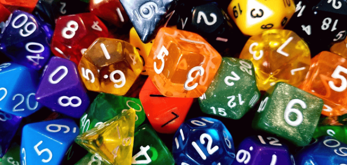 Coloured dice